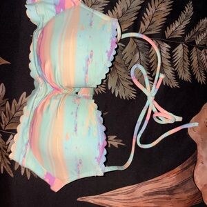 Victoria's Secret Pastel Striped Bikini Top